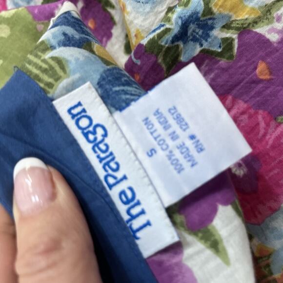 The Paragon Skirt size Small Purple Pink Floral Long A Line Wrap Boho Modest - Picture 11 of 11